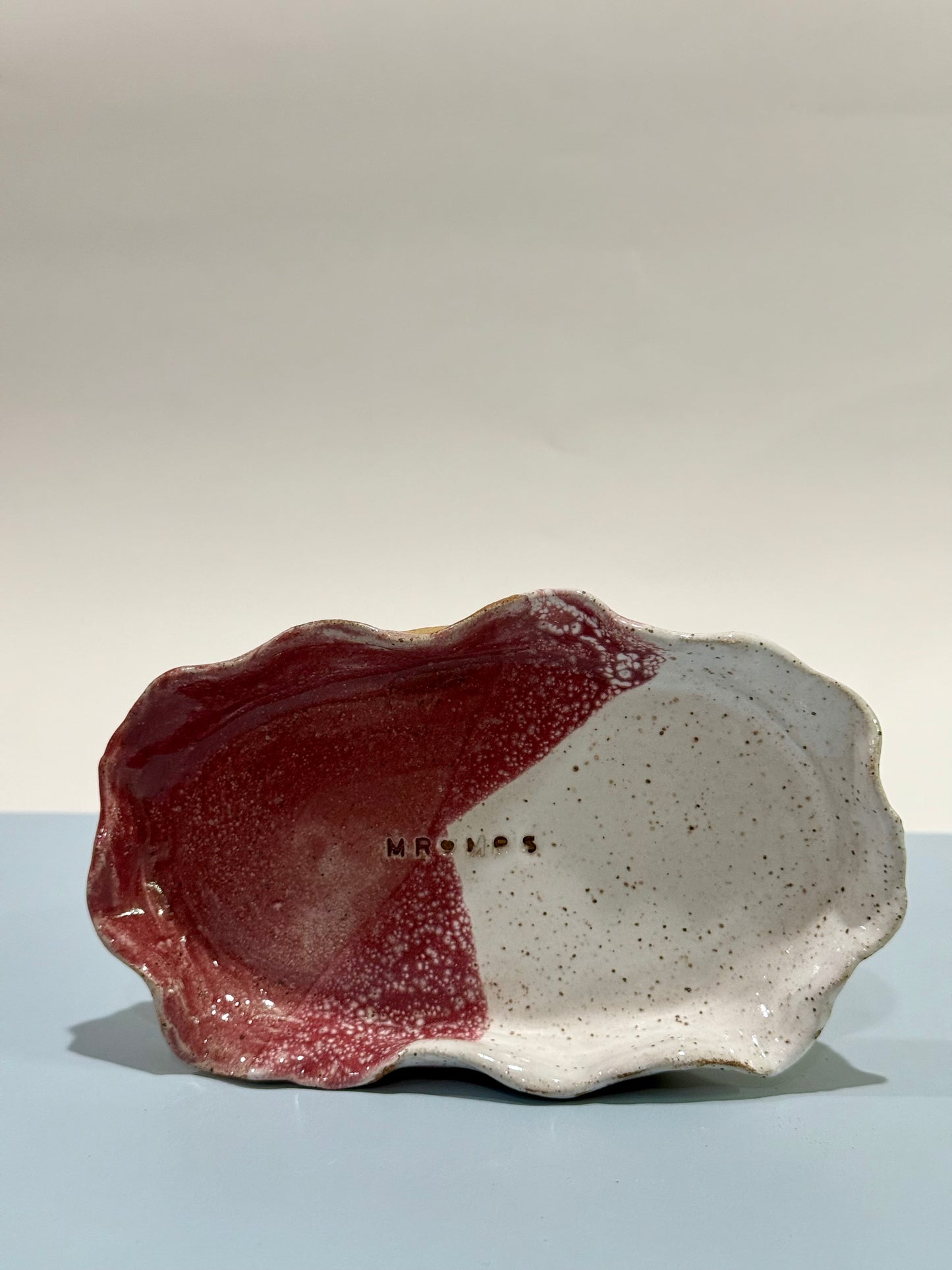 Plum/White Trinket Tray