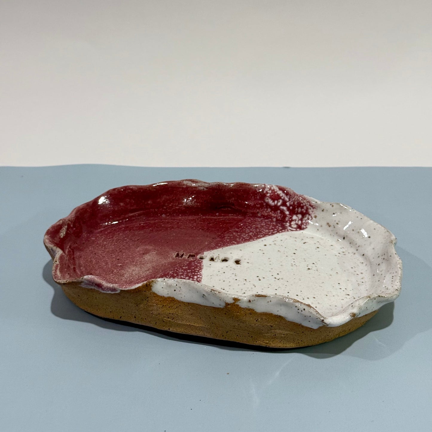 Plum/White Trinket Tray