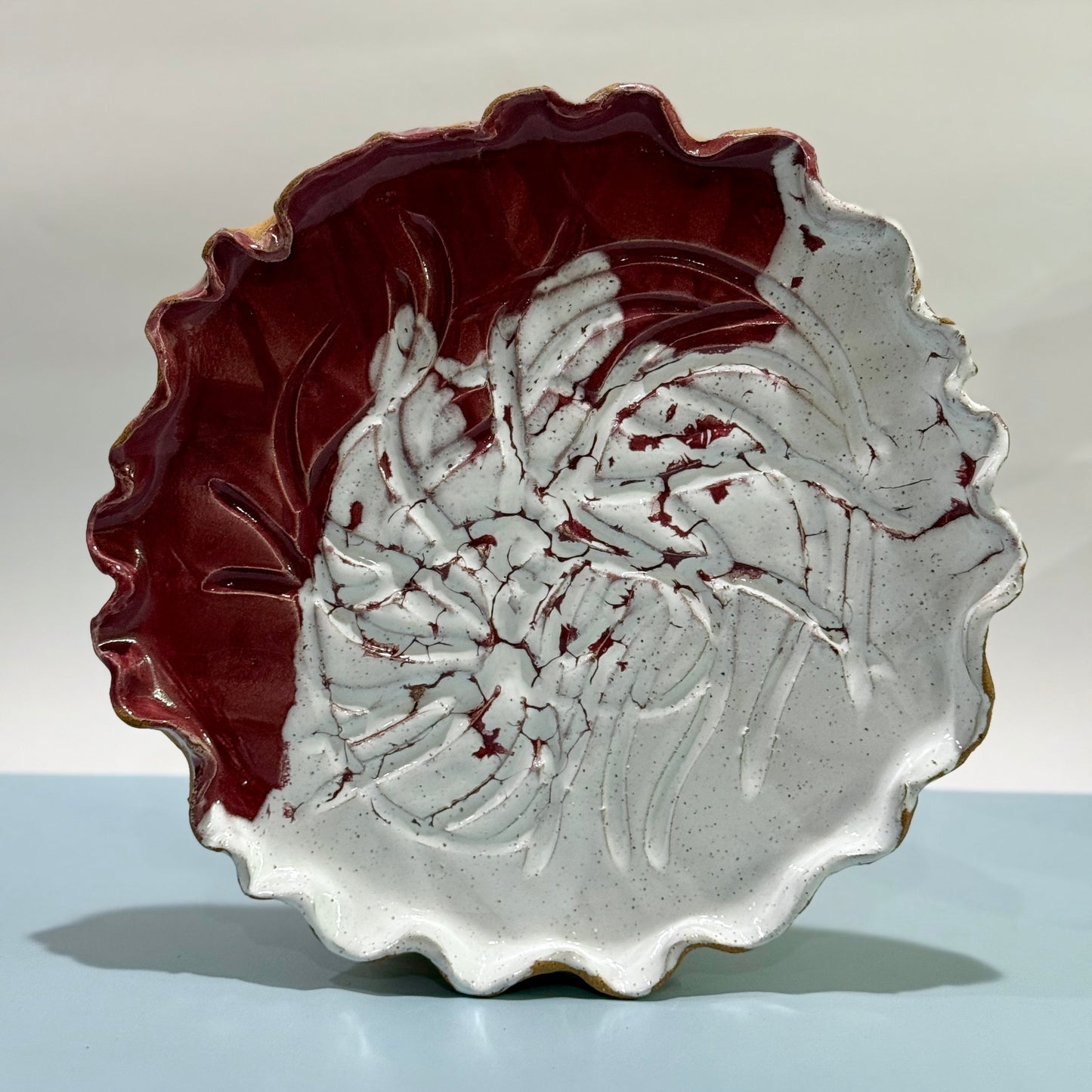Plum/White Platter
