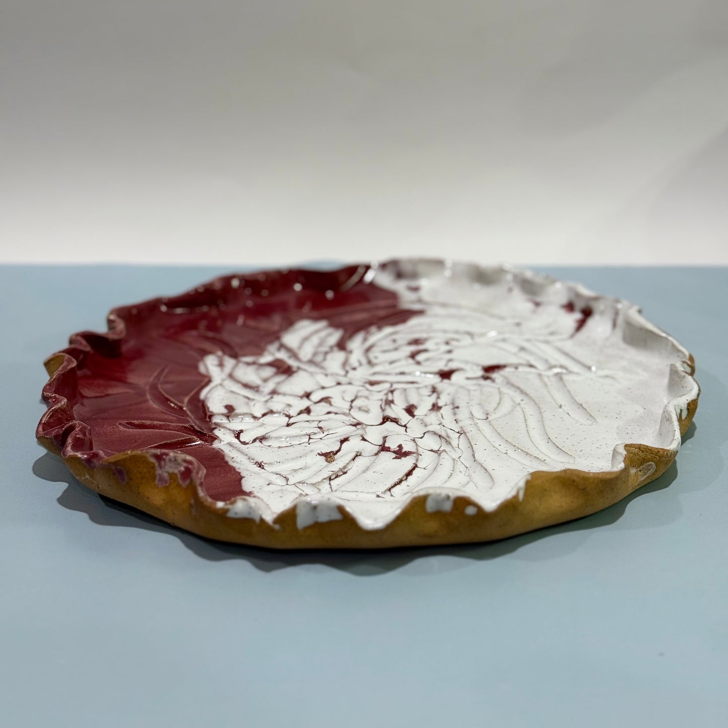 Plum/White Platter