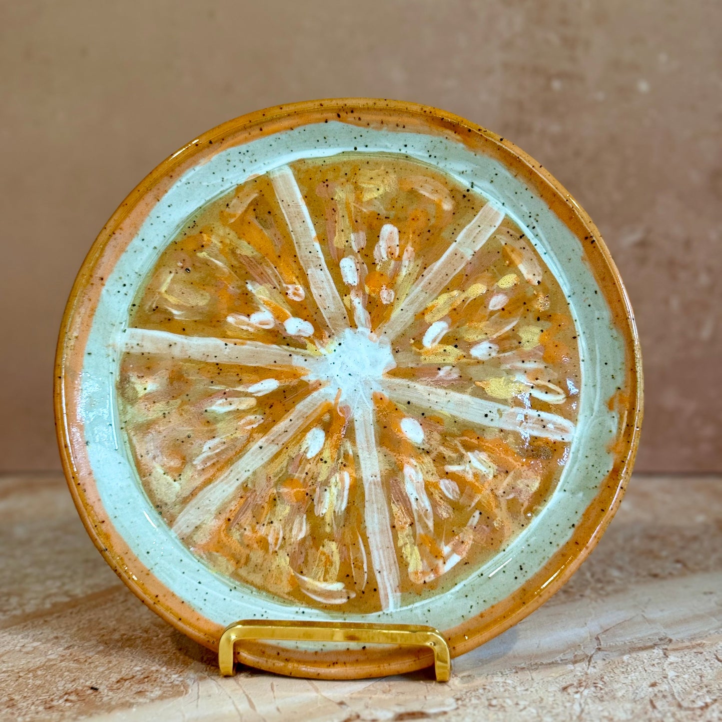 Orange Plate (Sunshine Ln. Pottery x The House on Lang)