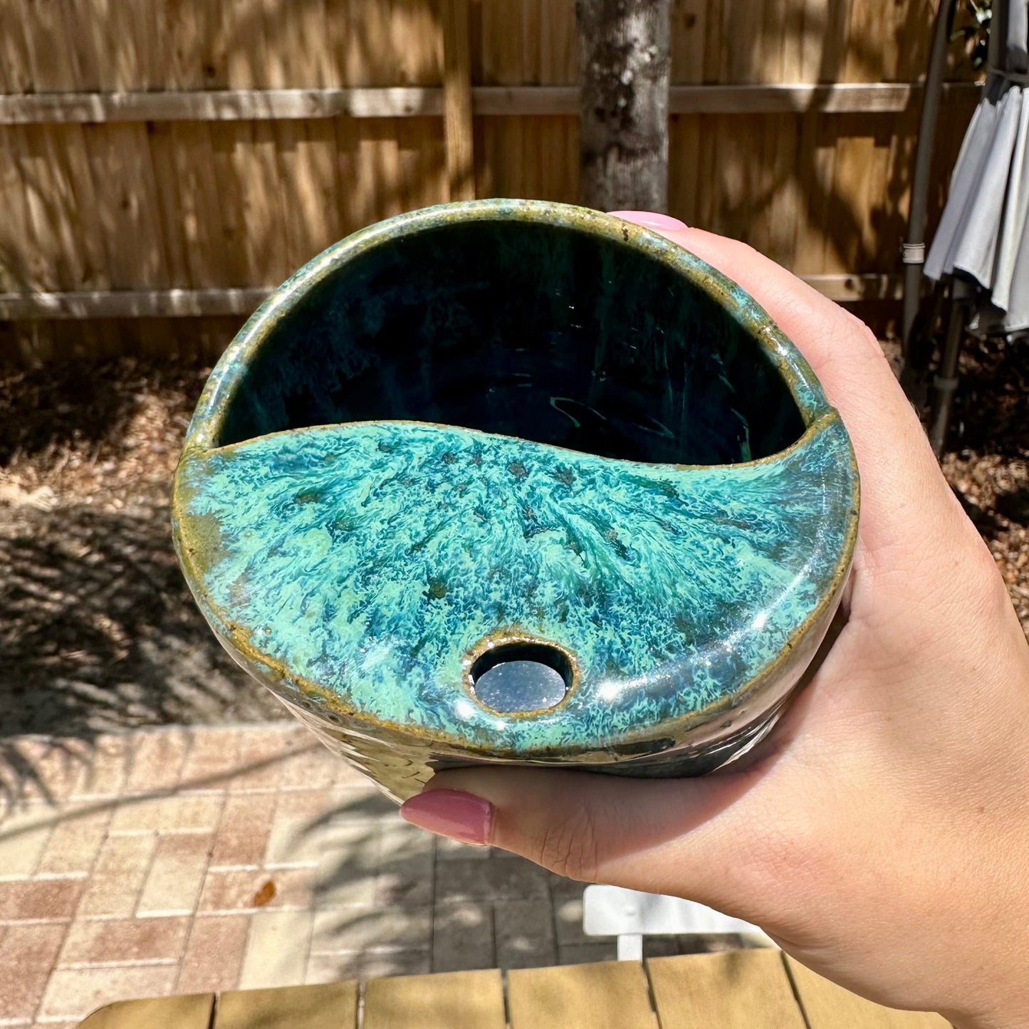 Blue/Green Travel Mug