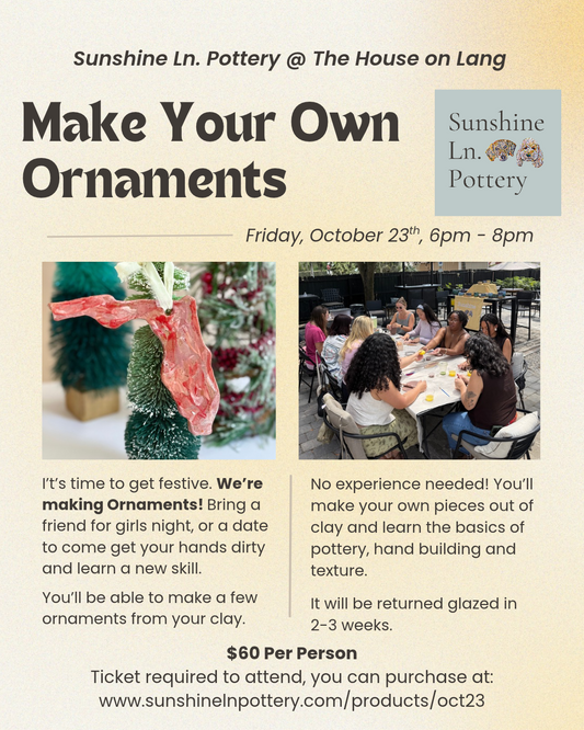 Make Your Own Ornaments @ The House on Lang, October 23