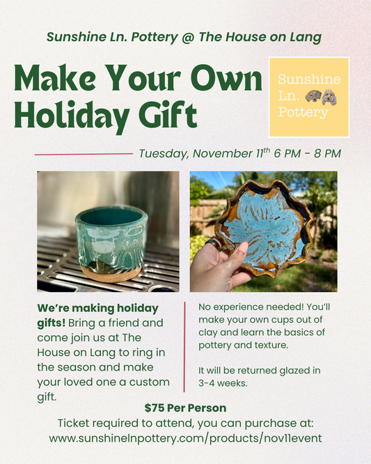 Make Your Own Gift @ The House on Lang, November 11