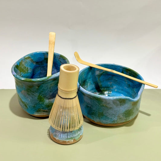 Cool Tone Underglaze Matcha Set