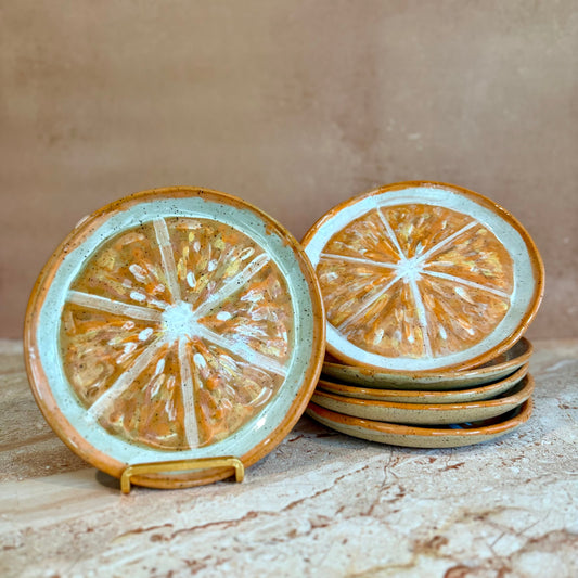 Orange Plate (Sunshine Ln. Pottery x The House on Lang)