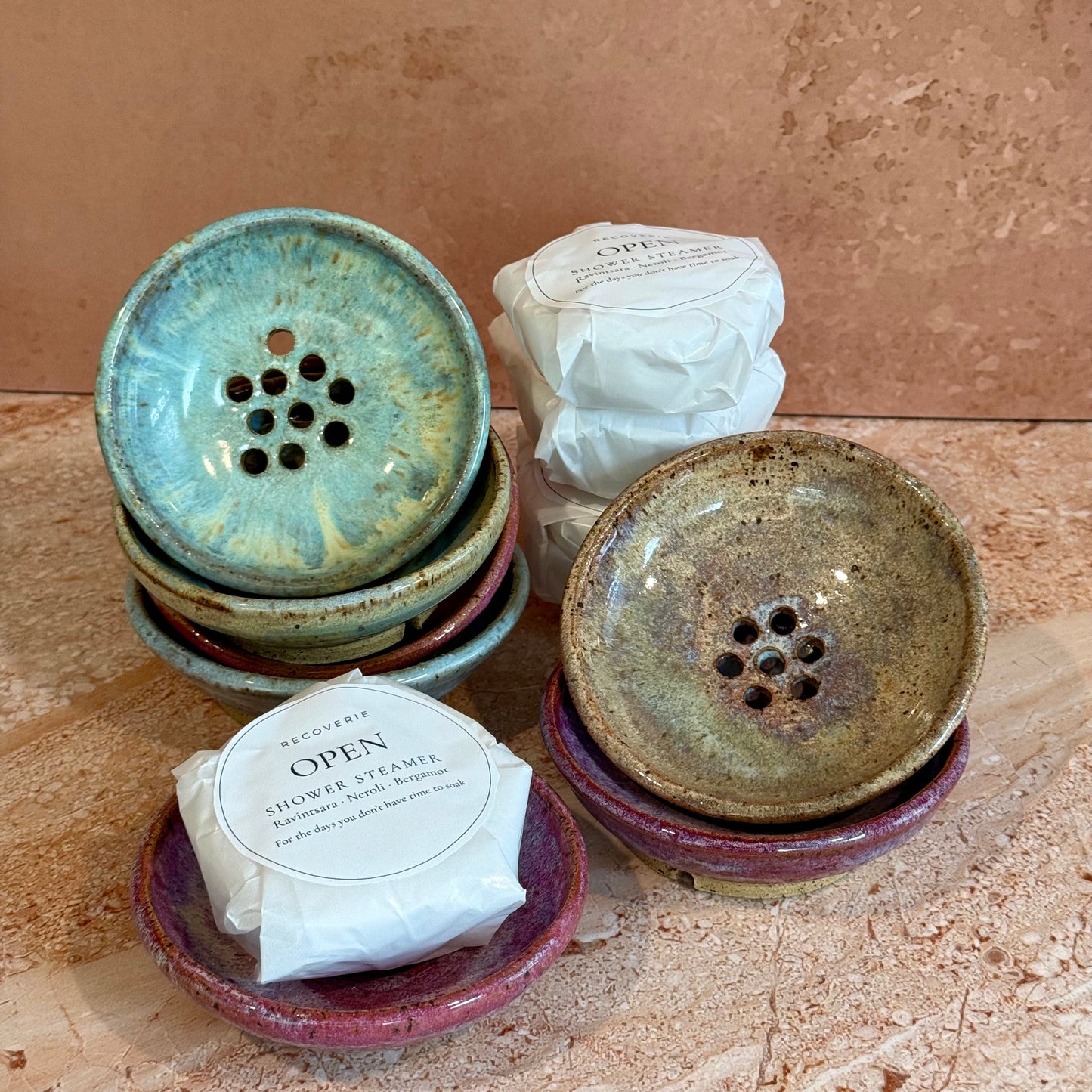Shower Steamer Set (Sunshine Ln. Pottery x Recoverie Bath)