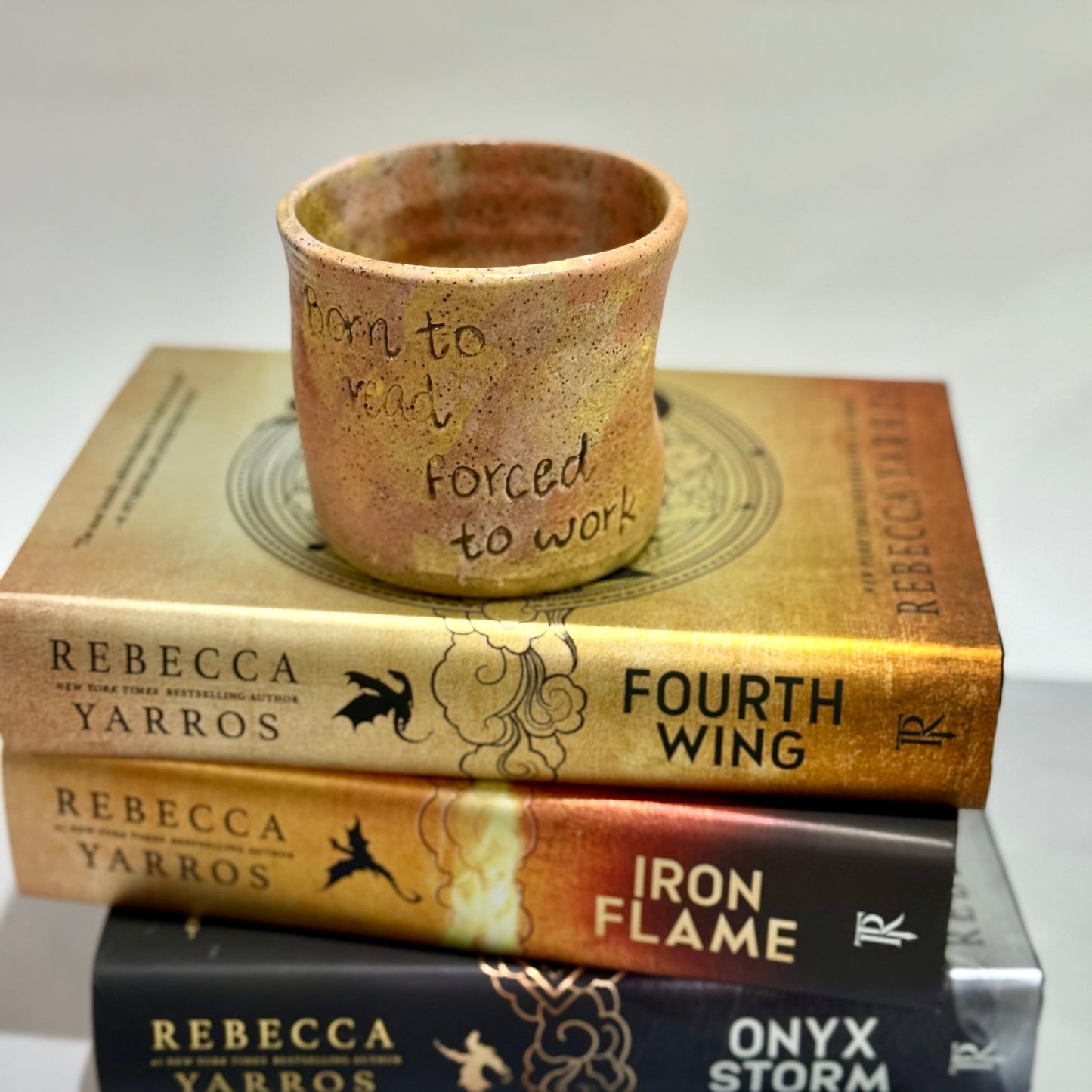 Booktok Mug - "Born to read, forced to work"