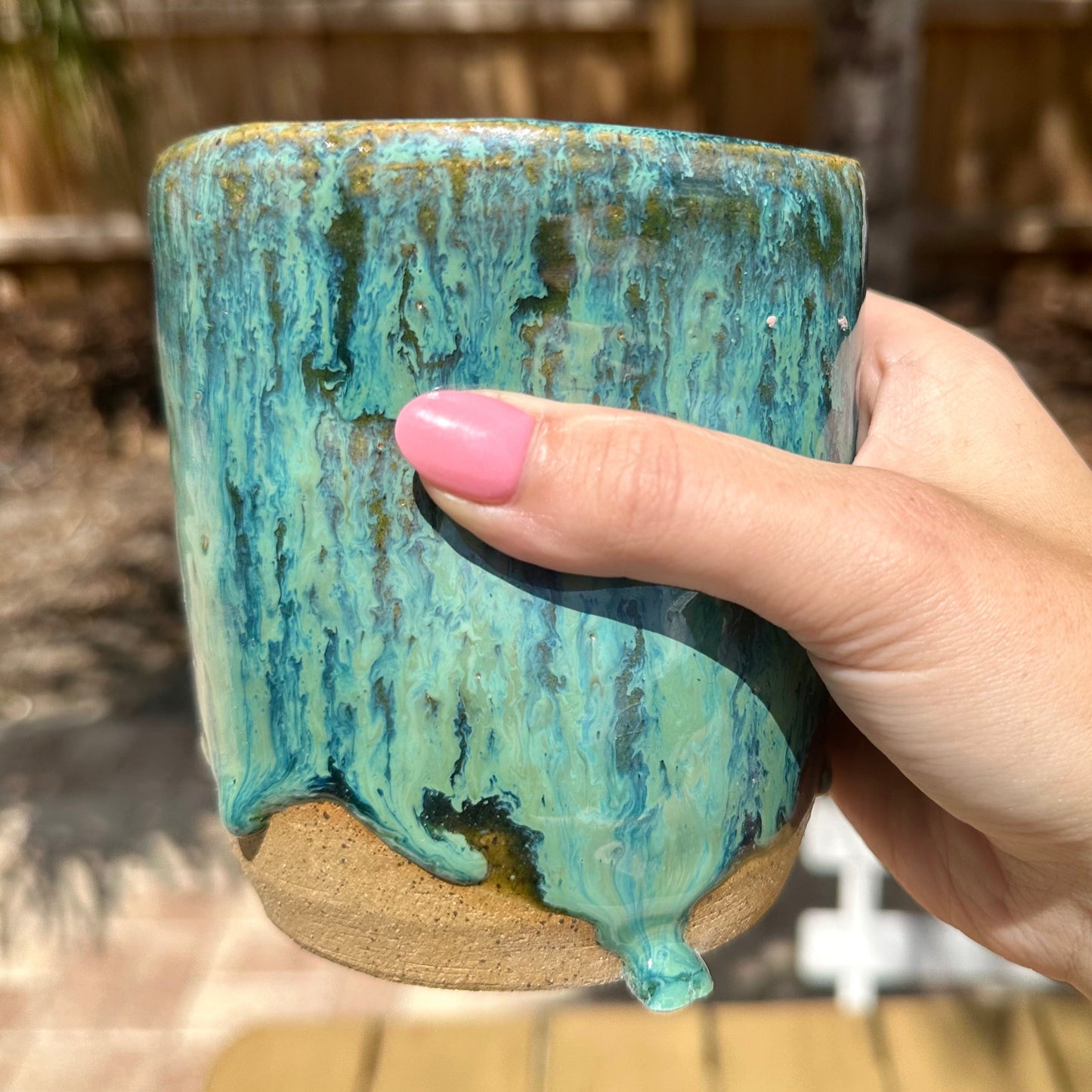 Blue/Green Travel Mug