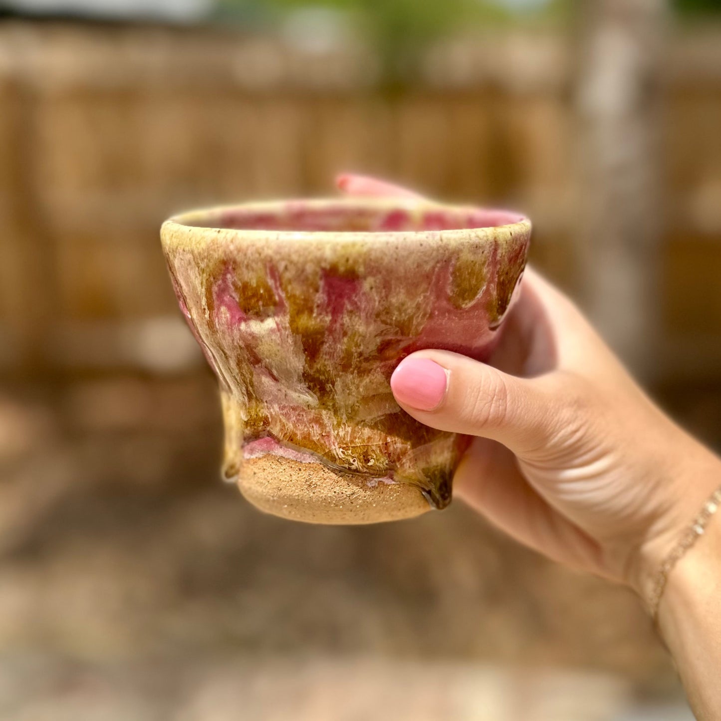 Plum/Golden Green Cup