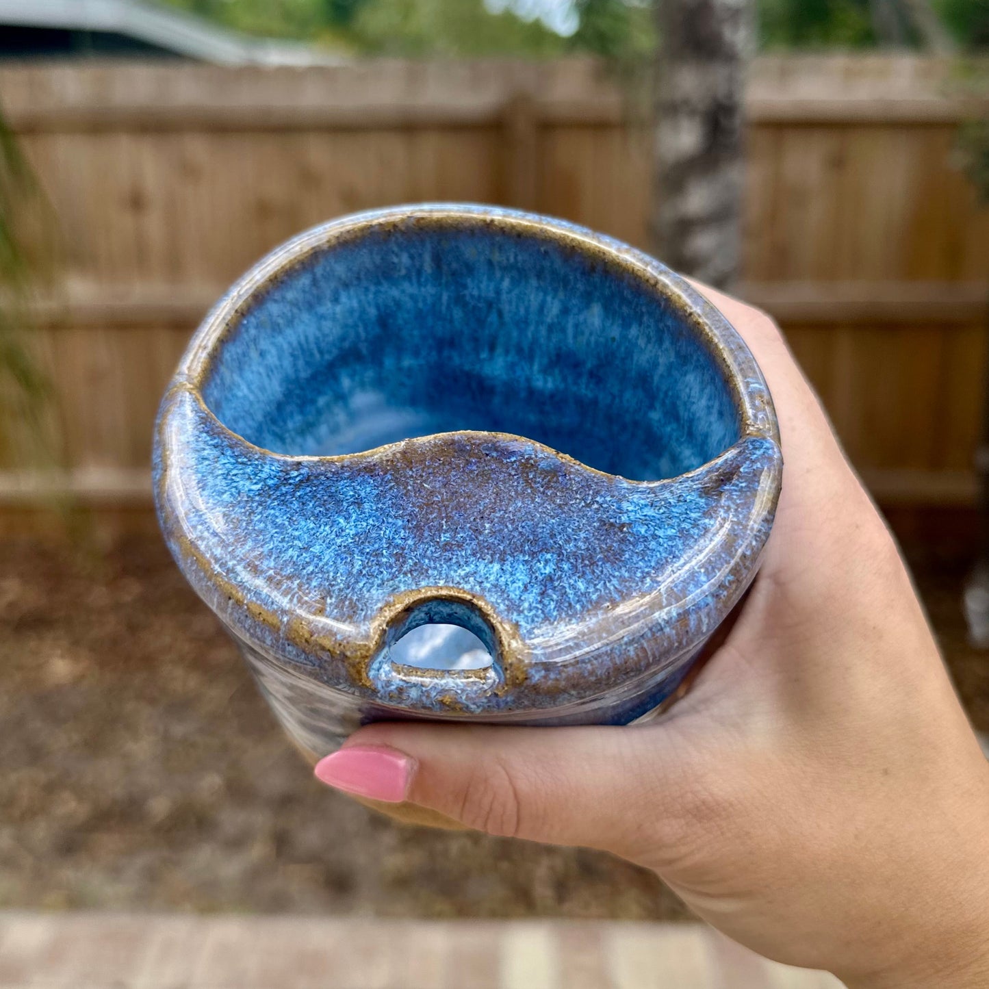 Blue / Neutral Travel Mug