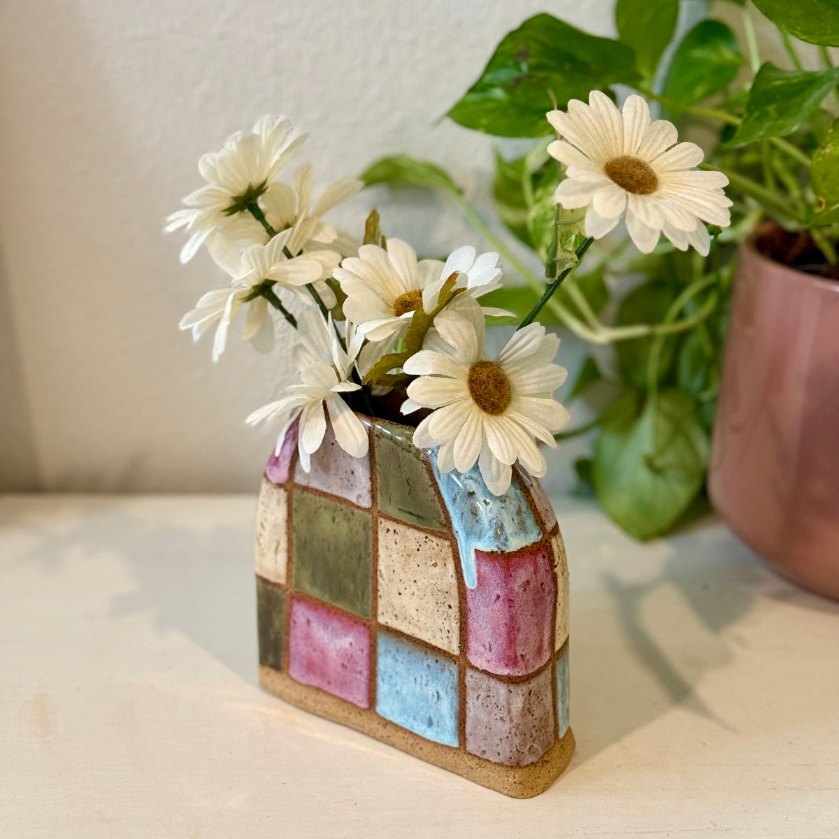 Checkered Vase
